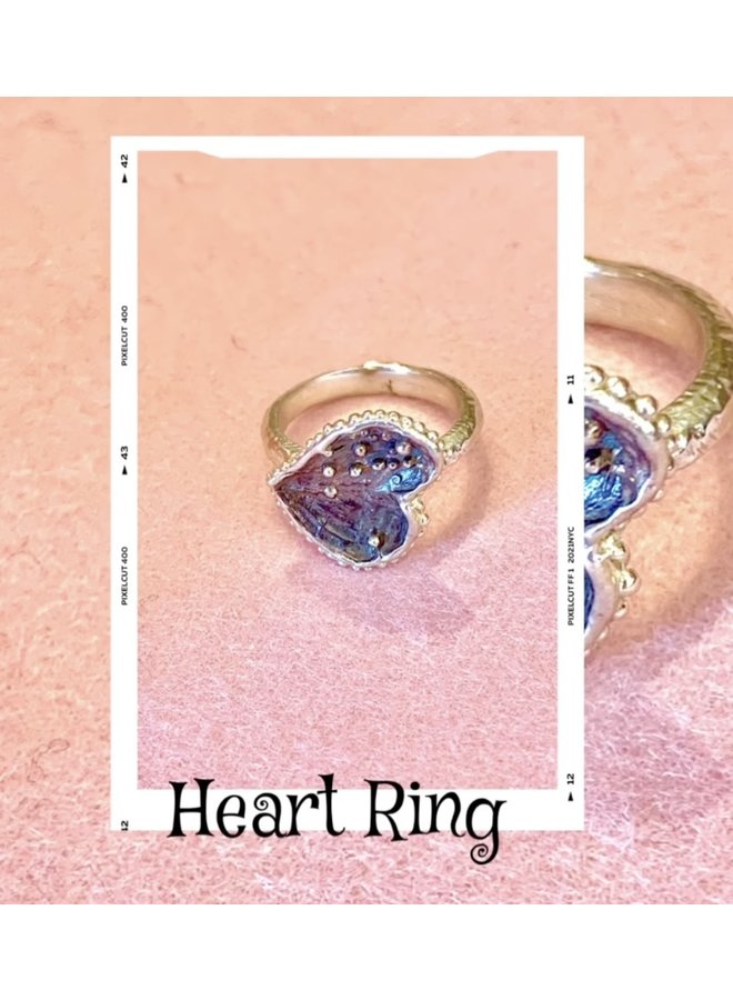 Heart Ring - sterling silver