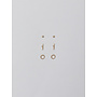 3 Pair Mini Stud Set - Gold