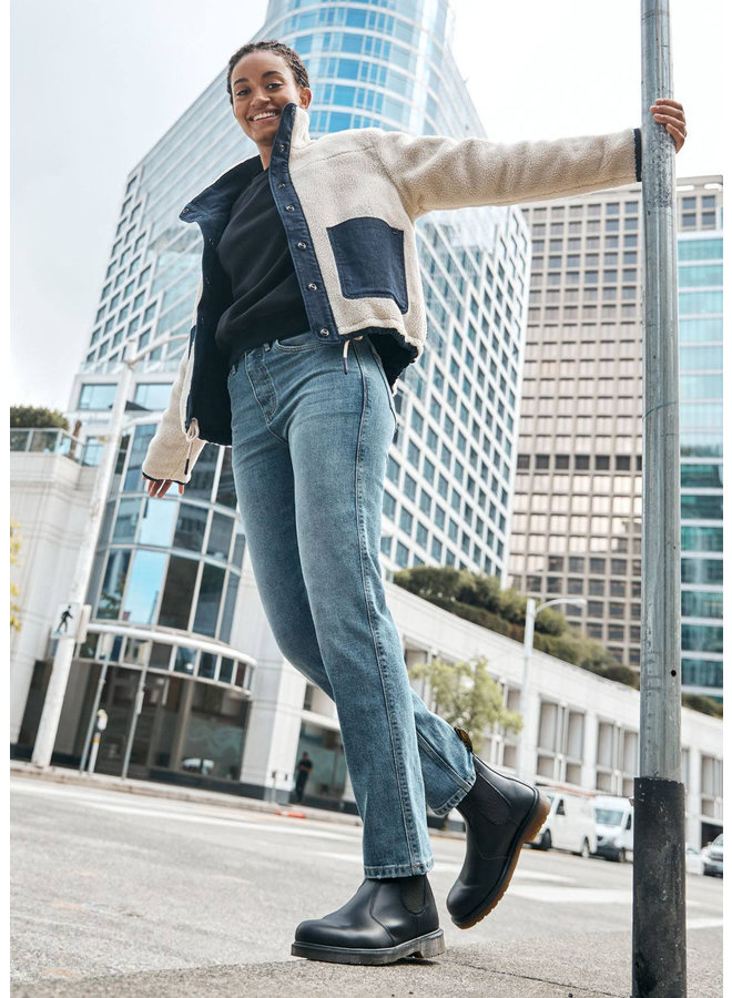 Midweight Performance Denim High Rise Straight