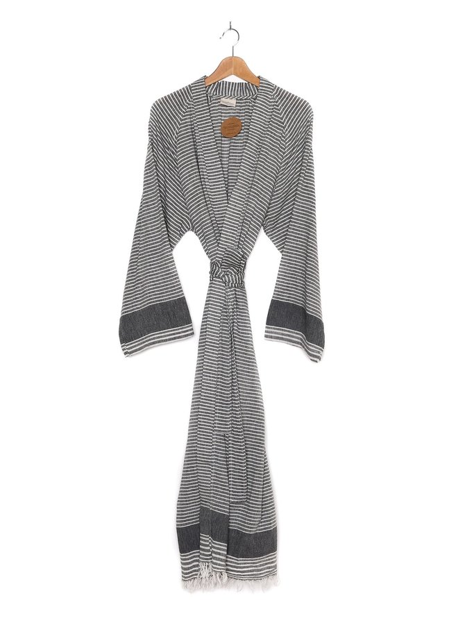 The Serene Grey Kimono