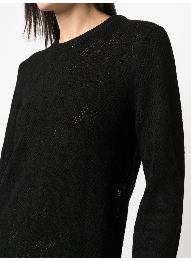 MK Logo Mesh BF Sweater