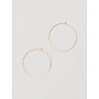 2" Hammered Hoops - gold