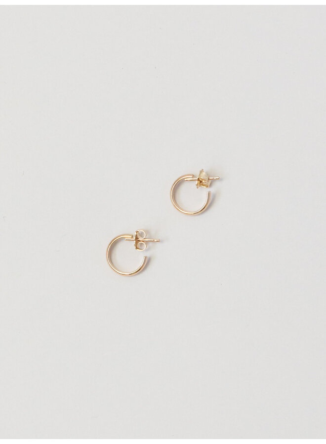 Tiny Hoops w/post - Gold