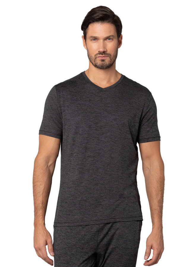 V-neck short sleeve