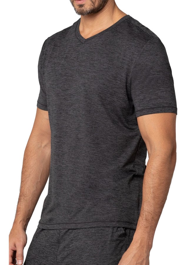 V-neck short sleeve