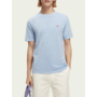 Garment dye logo embroidery tee