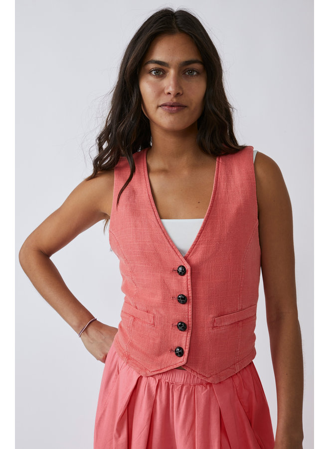 Charley Linen Vest