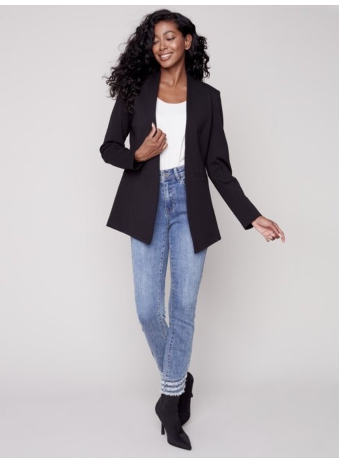 Charlie B Ponte Knit Blazer