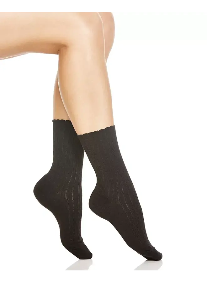 Scalloped Tip Sock