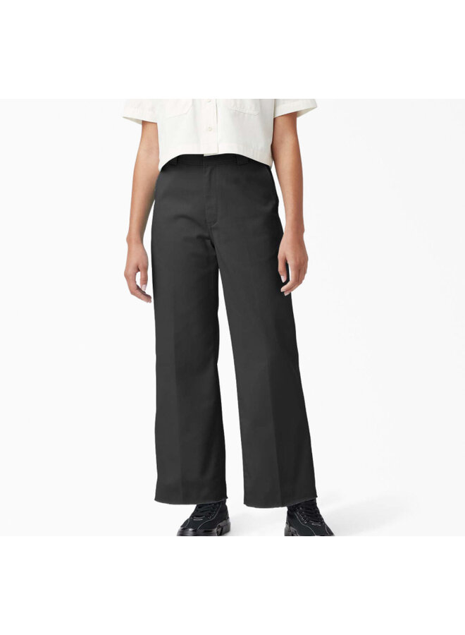 Twill Crop Ankle Pants