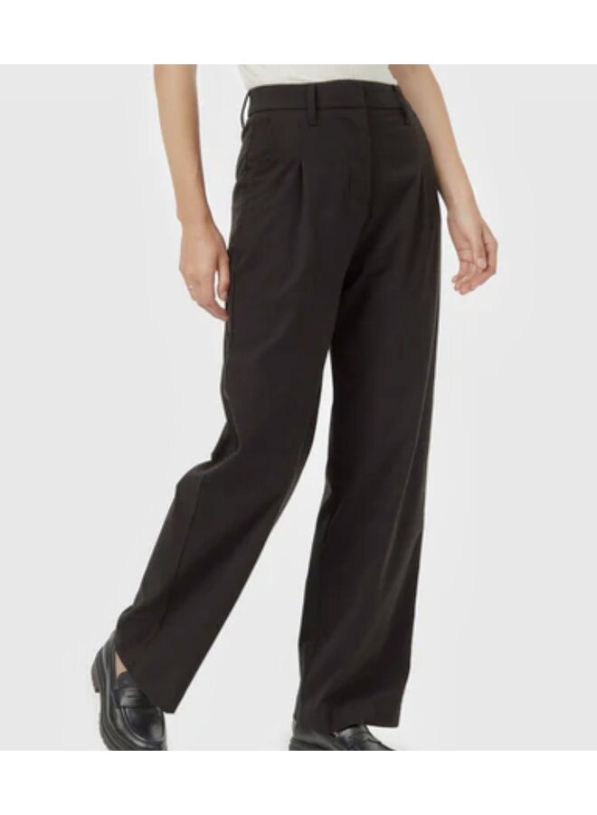 W Soft Eco Twill Front Pleated  Pant
