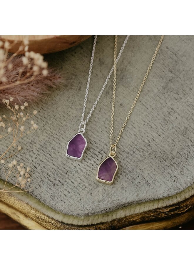 Fleck  Amethyst necklace