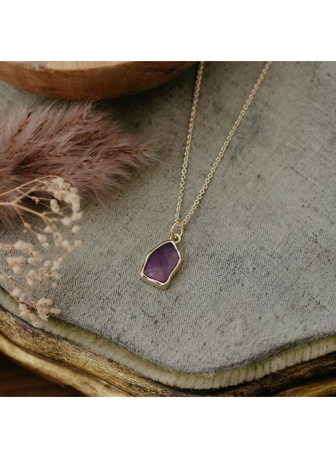 Fleck  Amethyst necklace