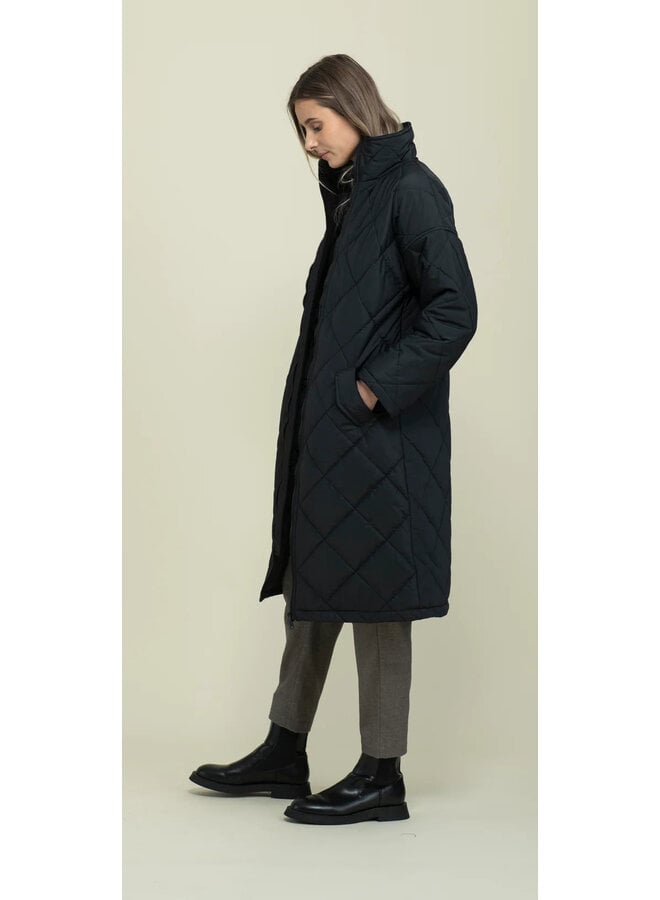 Arie-Long Quilted Coat