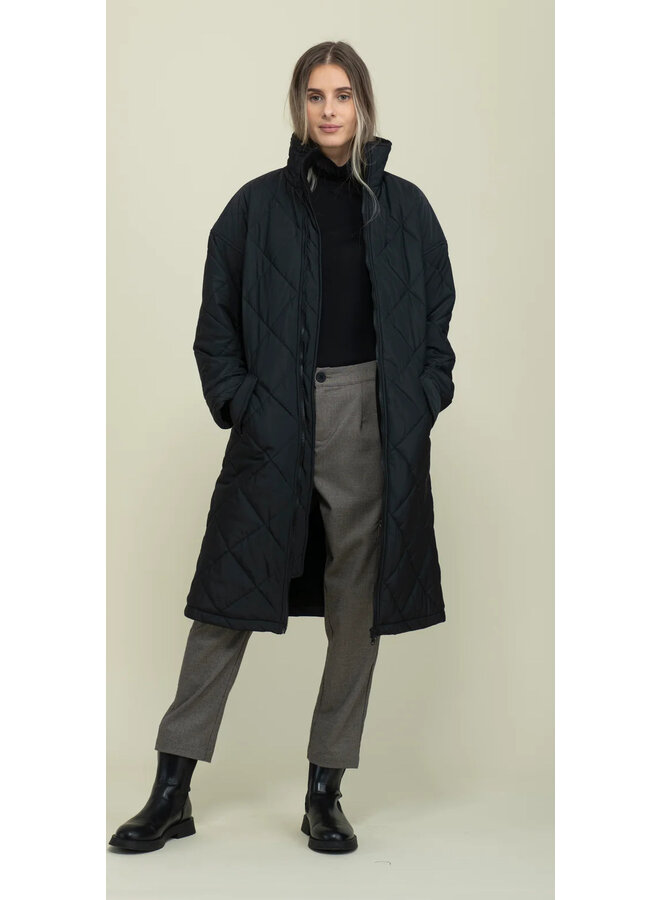 Arie-Long Quilted Coat