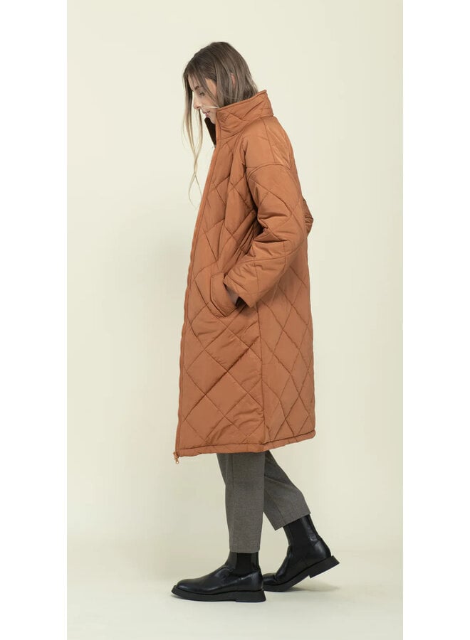 Arie-Long Quilted Coat