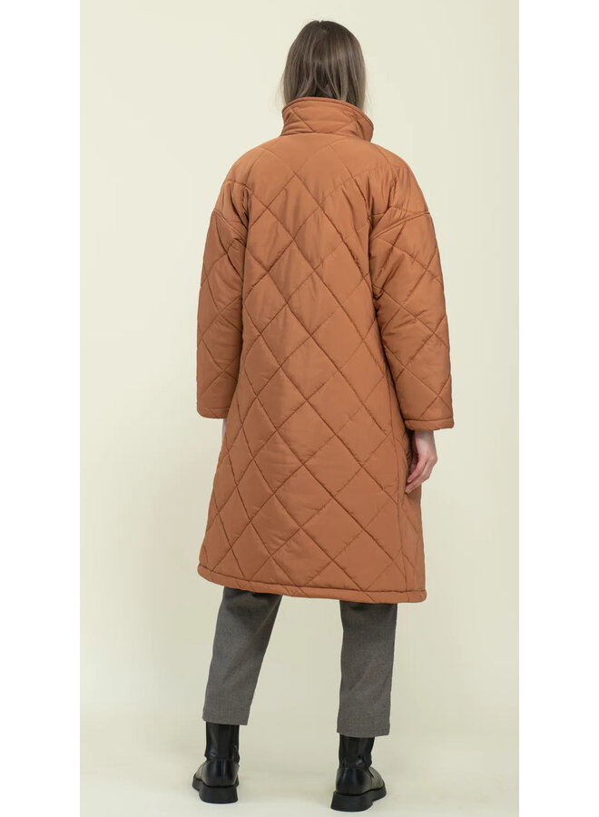 Arie-Long Quilted Coat