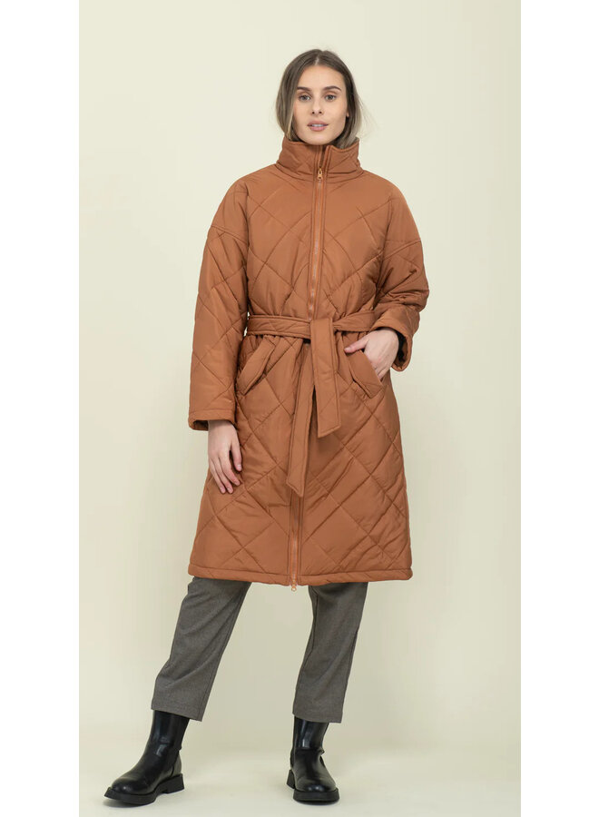 Arie-Long Quilted Coat