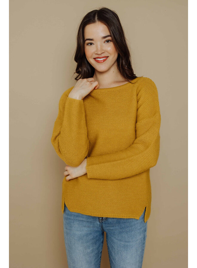 Mira-Wide Neck Slouchy Pullover