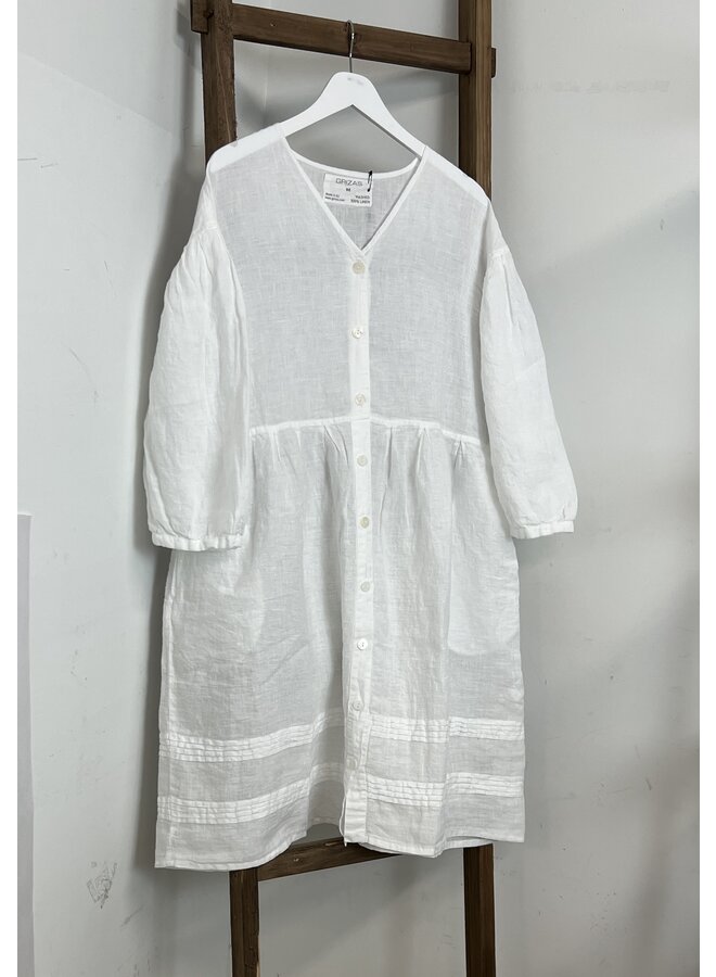 Linen Babydoll Dress With Pockets