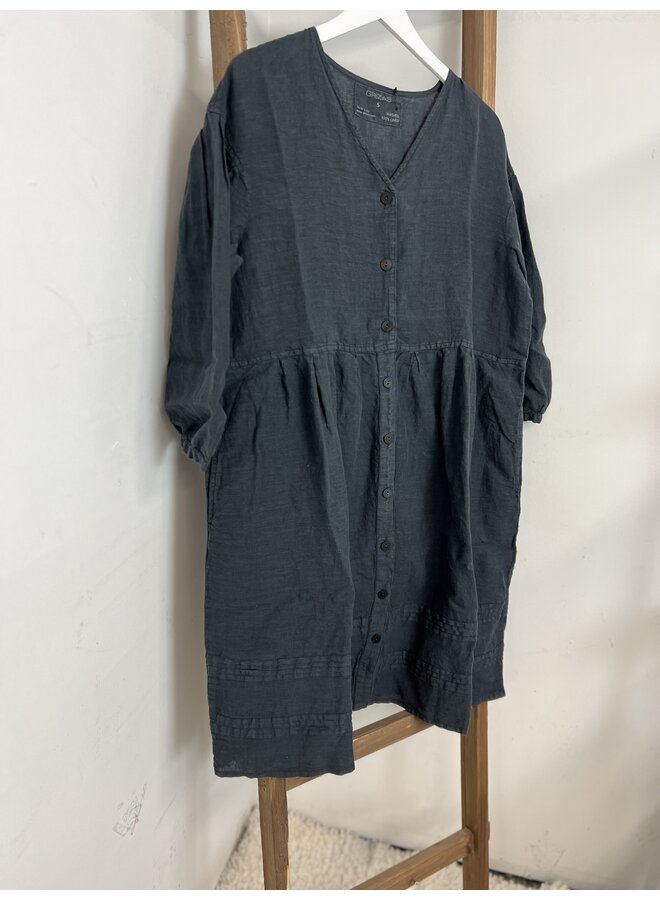 Linen Babydoll Dress With Pockets