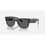 Mega Wayfarer Transparent Black / Dark Grey Orb0840