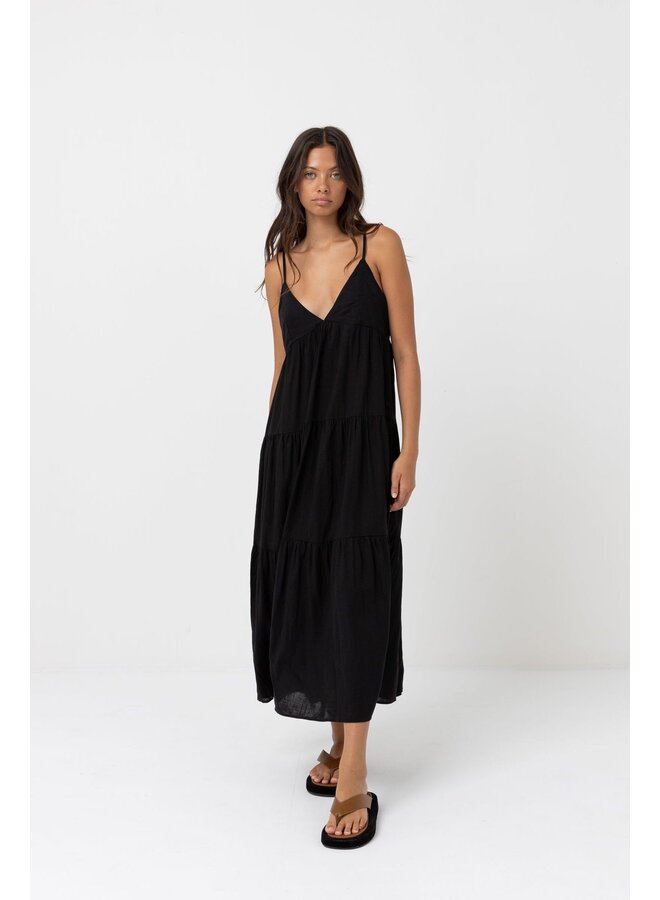 Classic Tiered Midi Dress