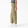 Womens Relaxed Fit Cropped Cargo Pants
