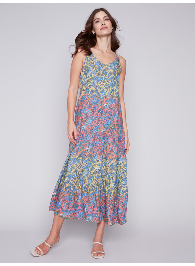 Printed Tiered Maxi Dress