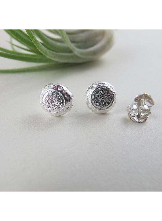 Vintage Button earring studs