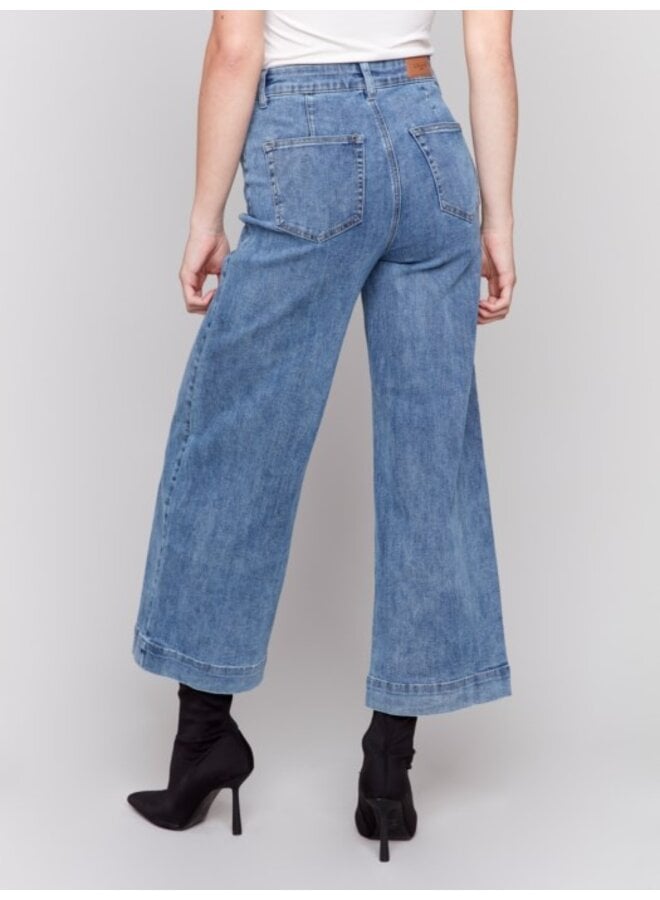 Front Patch Pocket, Flare Leg Pant