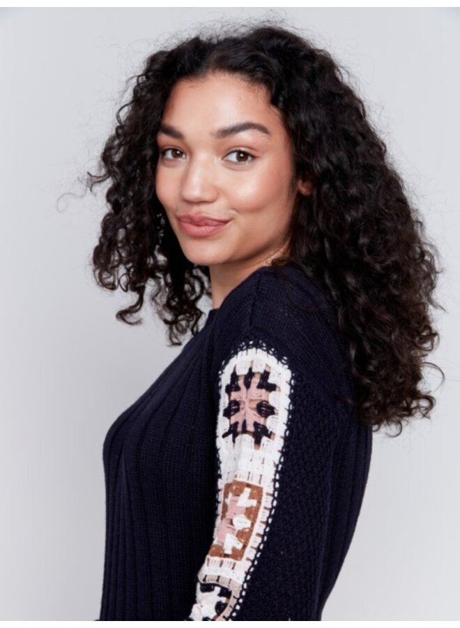 Crochet Long Sleeve Sweater