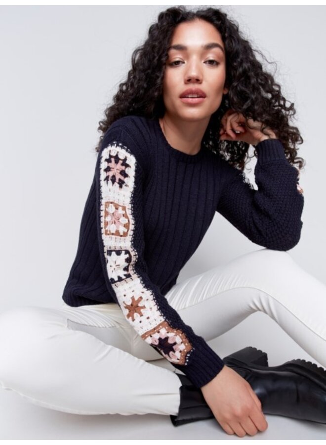 Crochet Long Sleeve Sweater