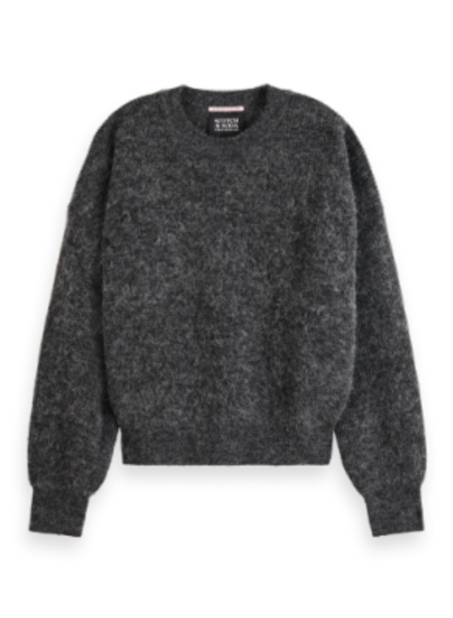 Fuzzy Crewneck Pullover