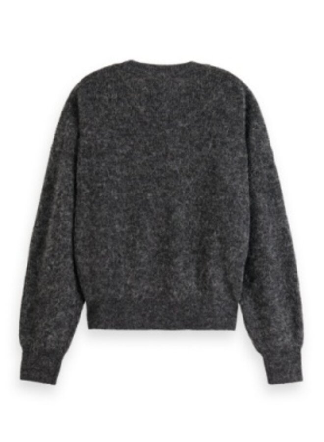 Fuzzy Crewneck Pullover