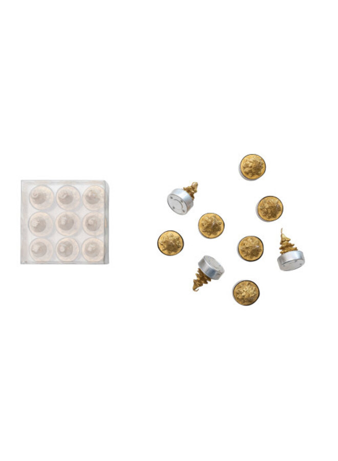 Tree Shaped Tealights Boxed set of 9
