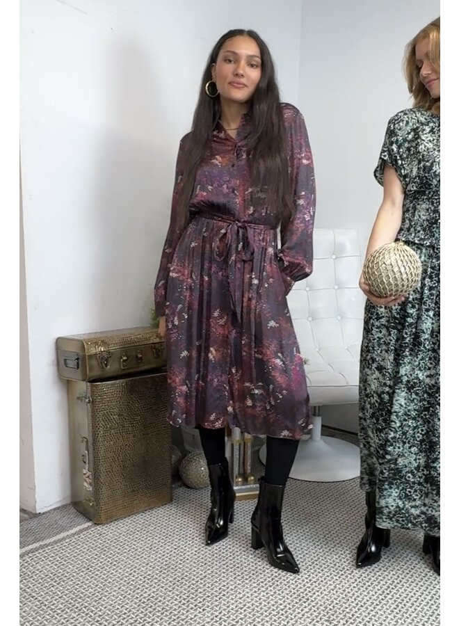 Karis Printed Shirt Dress