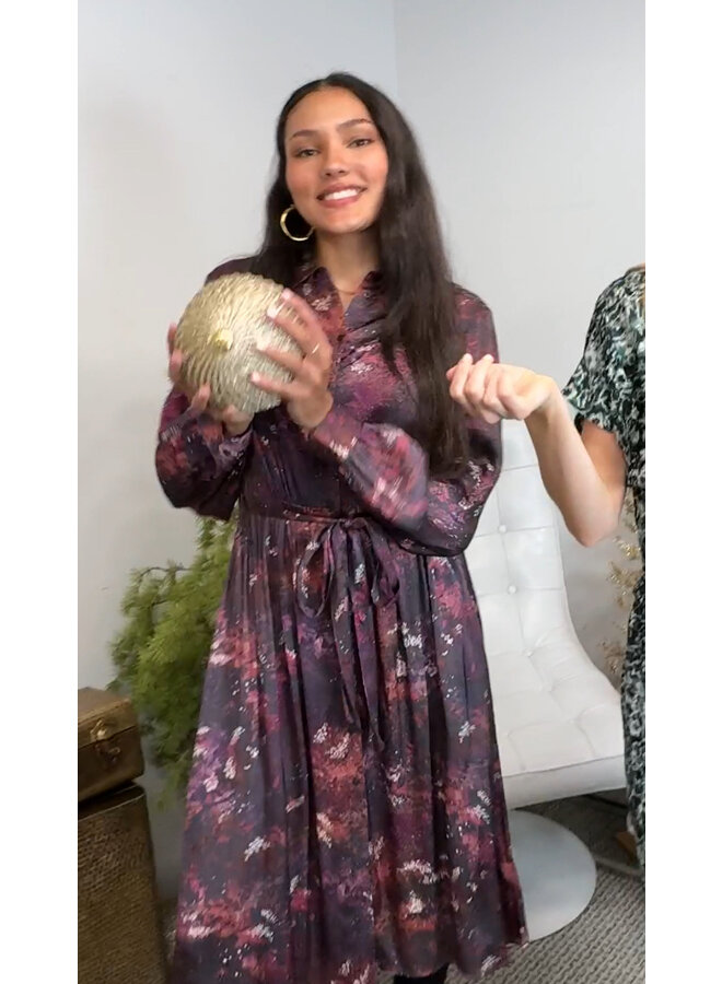 Karis Printed Shirt Dress