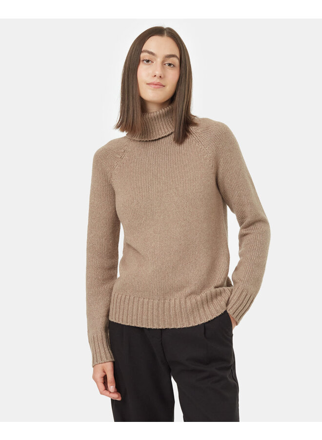 Women's highline Wool T-neck Sweater