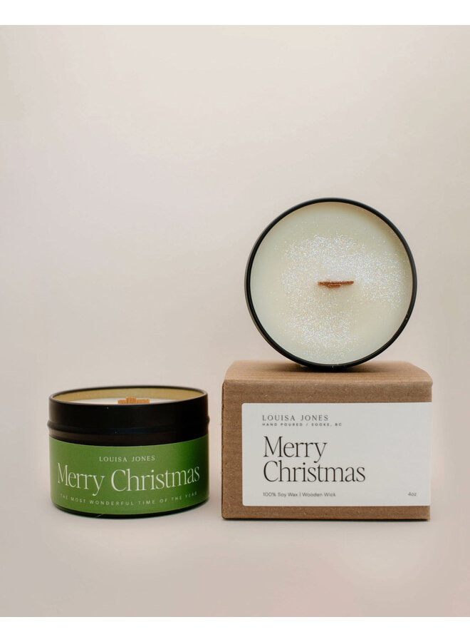 Merry Christmas Candle 4oz