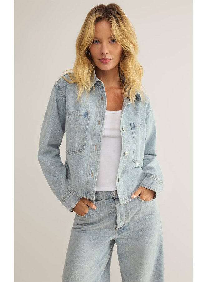 All Day Cropped Denim Jacket