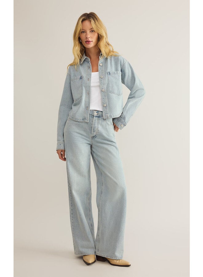 All Day Cropped Denim Jacket