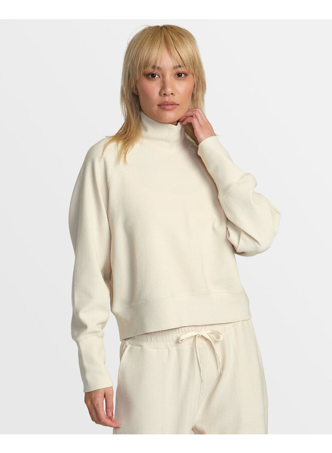 Sofia Waffle Mock Neck