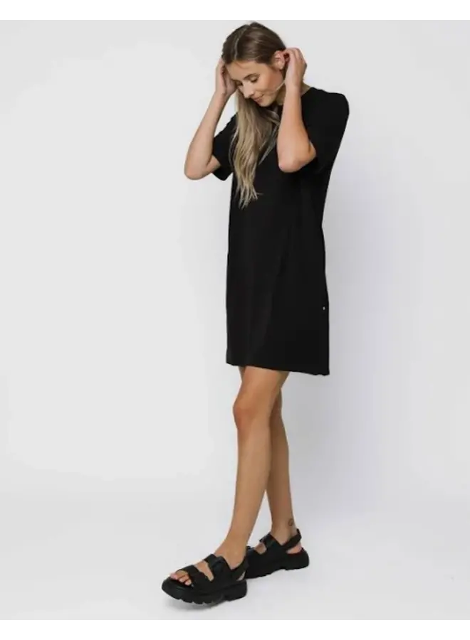 Nell-Luxe Fleece Tee Dress
