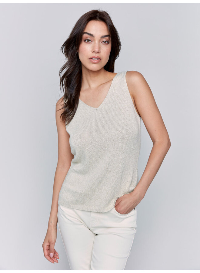 Metallic Lurex Knit Cami