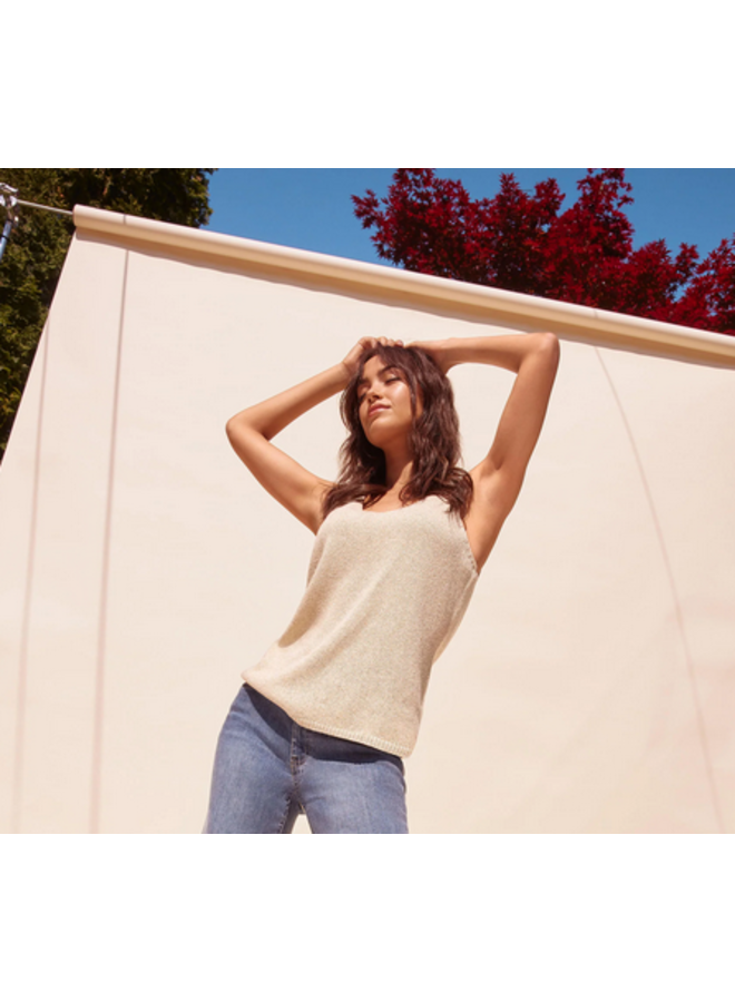 Metallic Lurex Knit Cami