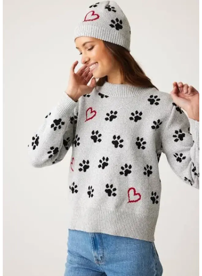 Paw Print Sweater