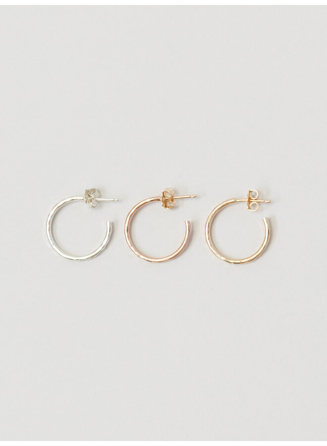 .5  Hoops w/posts - Silver