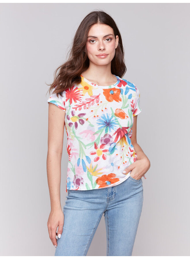 Short Sleeve Wildflower Top