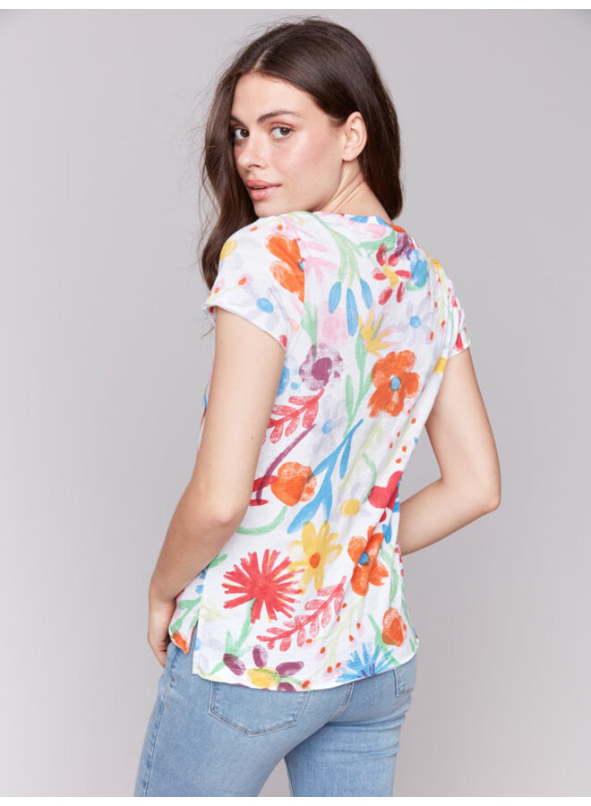 Short Sleeve Wildflower Top